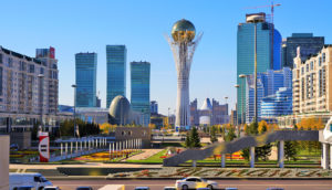 Centre-ville d'Astana.