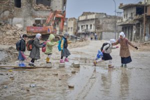 filles à Mossoul