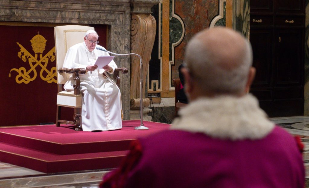 discurso papa a la rota