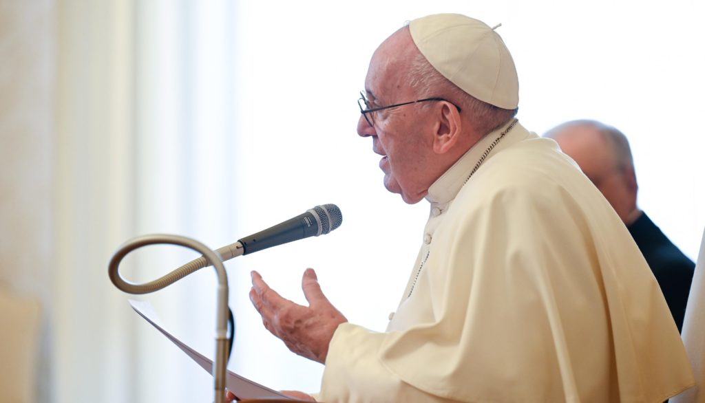 el papa en la audiencia