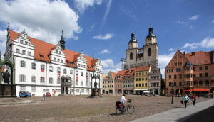 Plaza del ayuntamiento de Wittenberg.