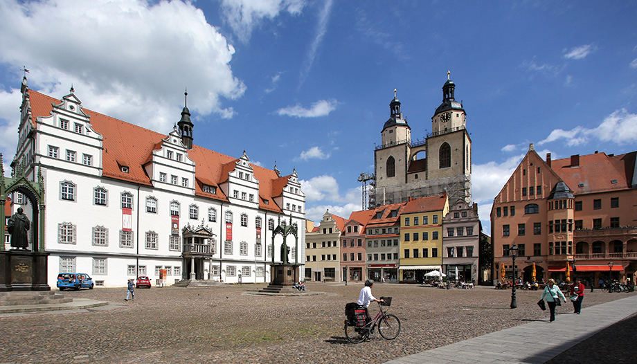 Praça da Câmara Municipal de Wittenberg.