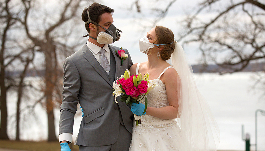 Despite the difficulties, this American couple was able to marry.