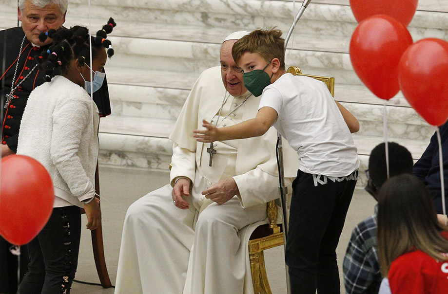 encuentro niños papa