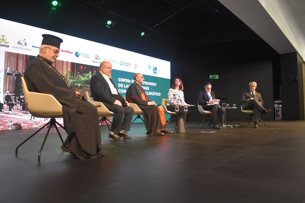 Cenário de reunião-ecuménico-ecuménico-mudança climática