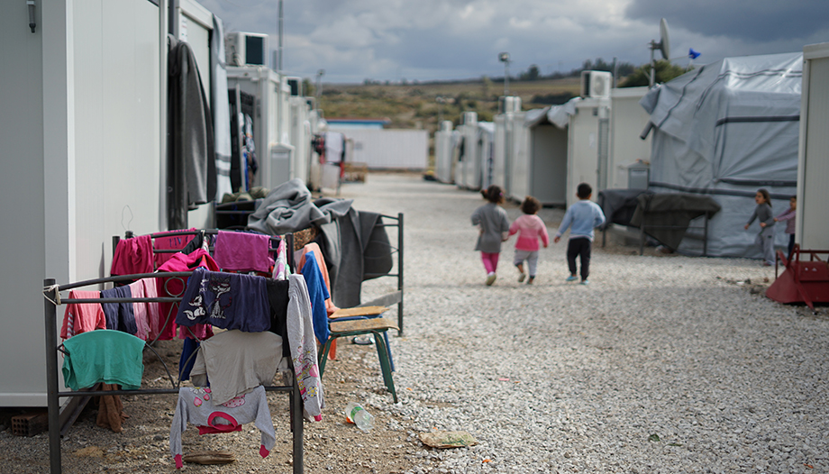 Campamento de refugiados.