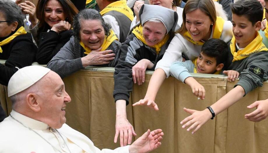 Audiencja papieża Franciszka Cnoty teologiczne