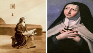 Santas Teresa de Lisieux y Teresa de Ávila.