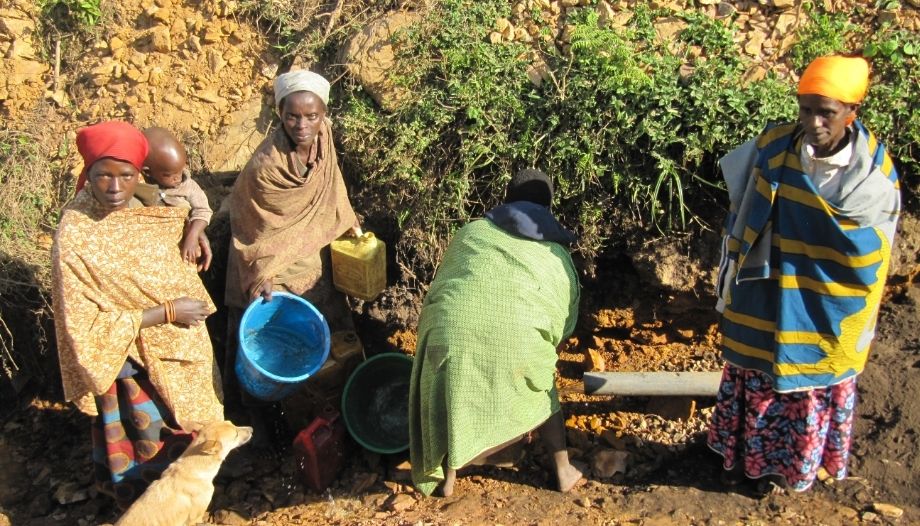 Mujeres de Burundi en África.