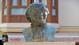 Büste des Heiligen Marcellin Champagnat in Málaga.