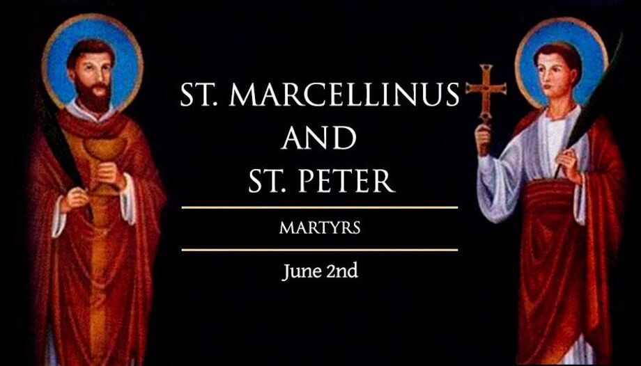 Santos Marcelino y Pedro.