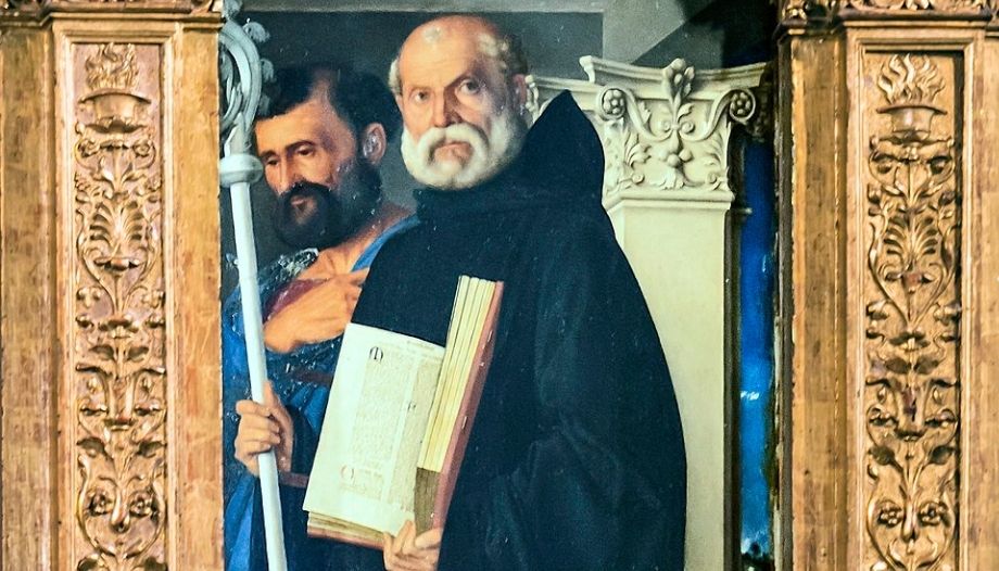 Saint Benedict of Nursia.
