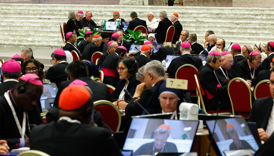 Synod on Synodality. Session in 2024, with Pope Francis.