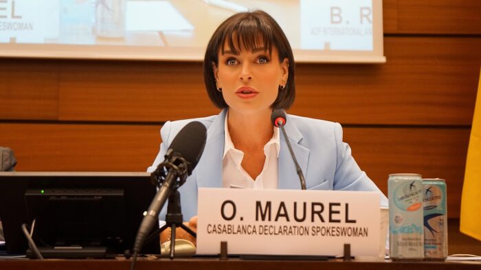Olivia Maurel, portavoz de la Declaración de Casablanca.