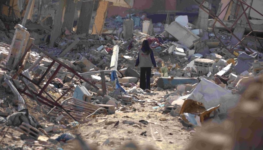 Gaza destruida, 2025.