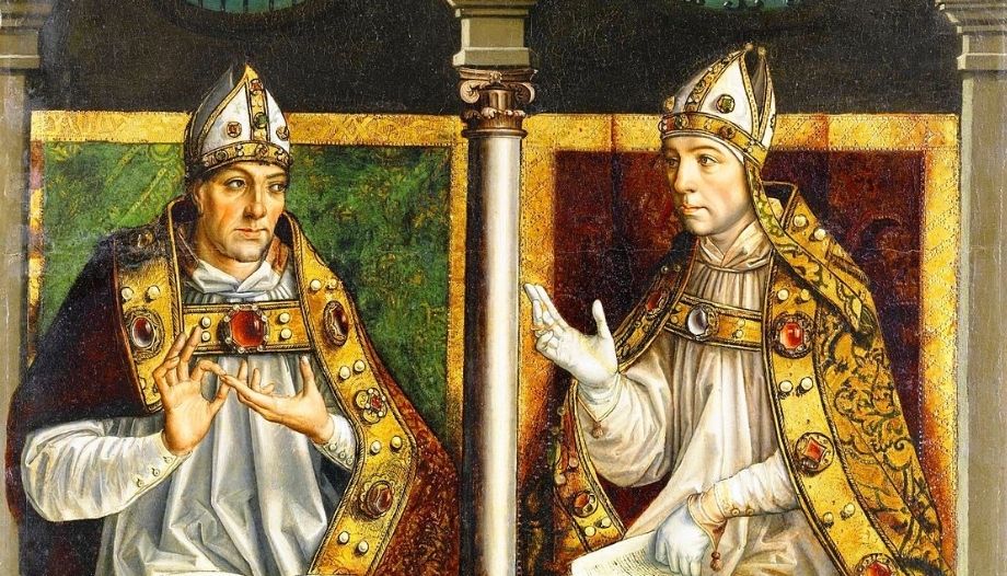 San Ambrosio y San Agustín