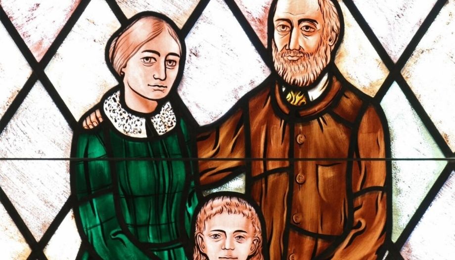 Padres de santa Teresa del Niño Jesús, con su hija.