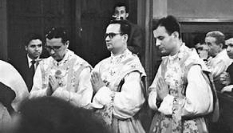 Tres primeros sacerdotes del Opus Dei.
