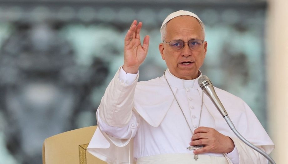 Papa León XIV en una audiencia general en mayo 2026.