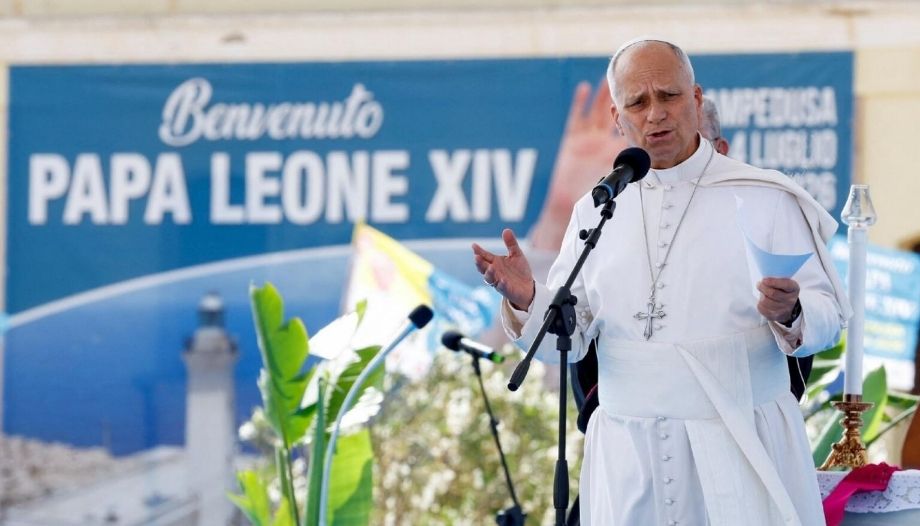 El Papa en Lampedusa, julio 2026.